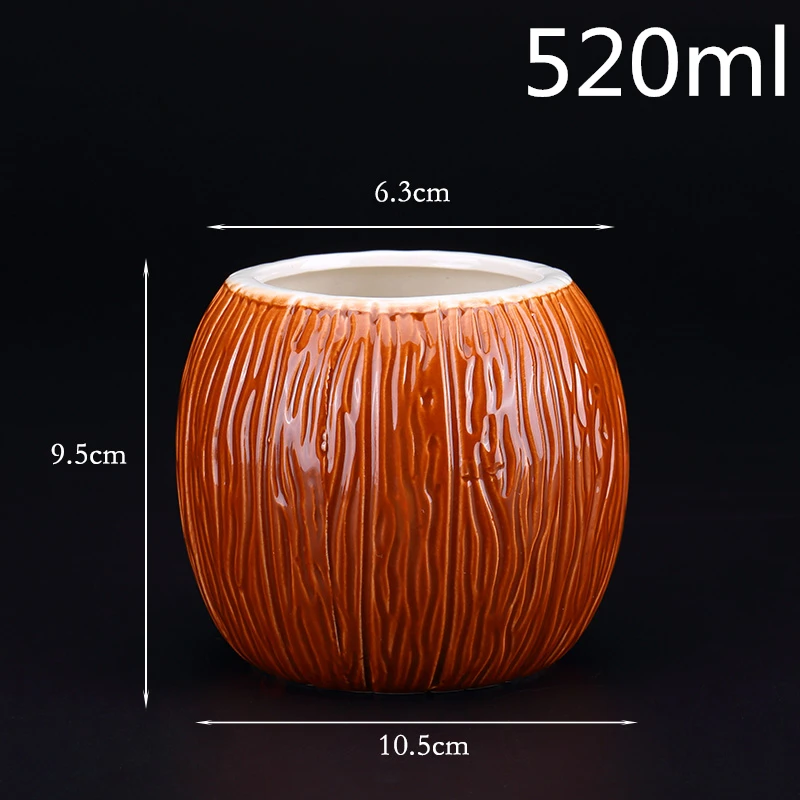 520 мл кокосовое Форма Гавайи бамбуковые кружки Керамика кружка для подарочные и