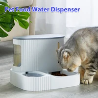 pet automatic feeder 3l cat food bowl dog water dispenser pet drinking fountain kitten water bowl pubby feeding container