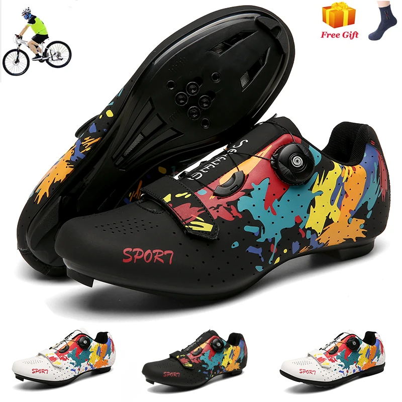 

New MTB Cycling Shoes Men Professional Road Biking Shoes Self-locking Ultralight Bicycle Sneakers Outdoor Mountain Bike Shoes