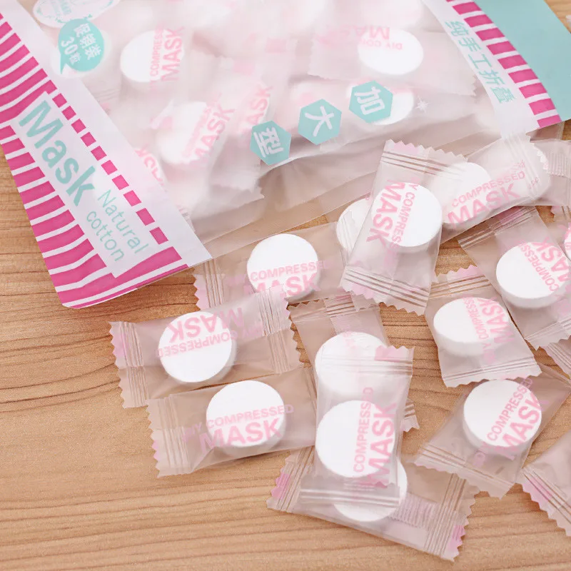 30 шт./пакет лица компрессионная маска нетканый материал Бумага по уходу за кожей