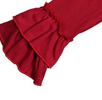 2019 модная однотонная Новая детская футболка с длинными рукавами и оборками