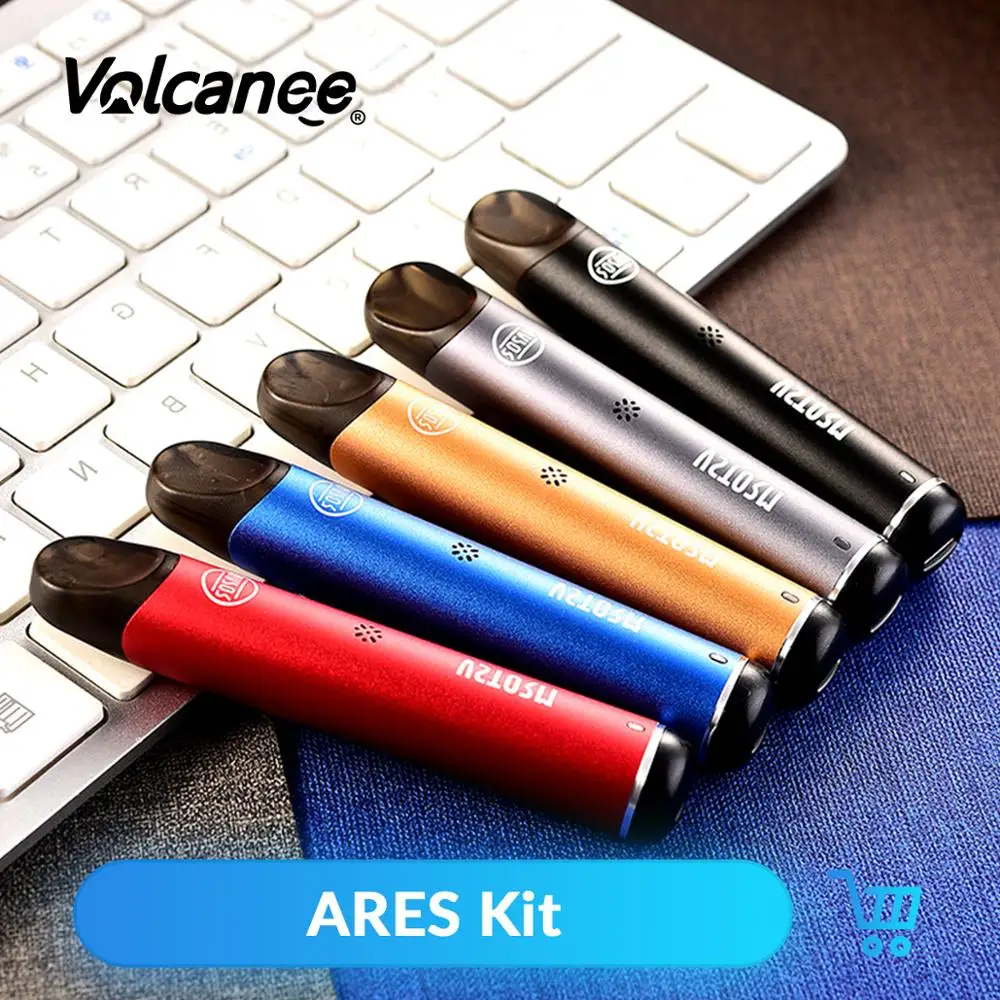 Volcanee Vapor Storm Ares комплект 12 Вт Pod system Kit 560 мАч встроенный аккумулятор Vape с 1.3ohm