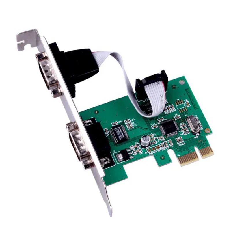 PCIe последовательная плата расширения 2 порта RS232 Com последовательный порт PCI Express