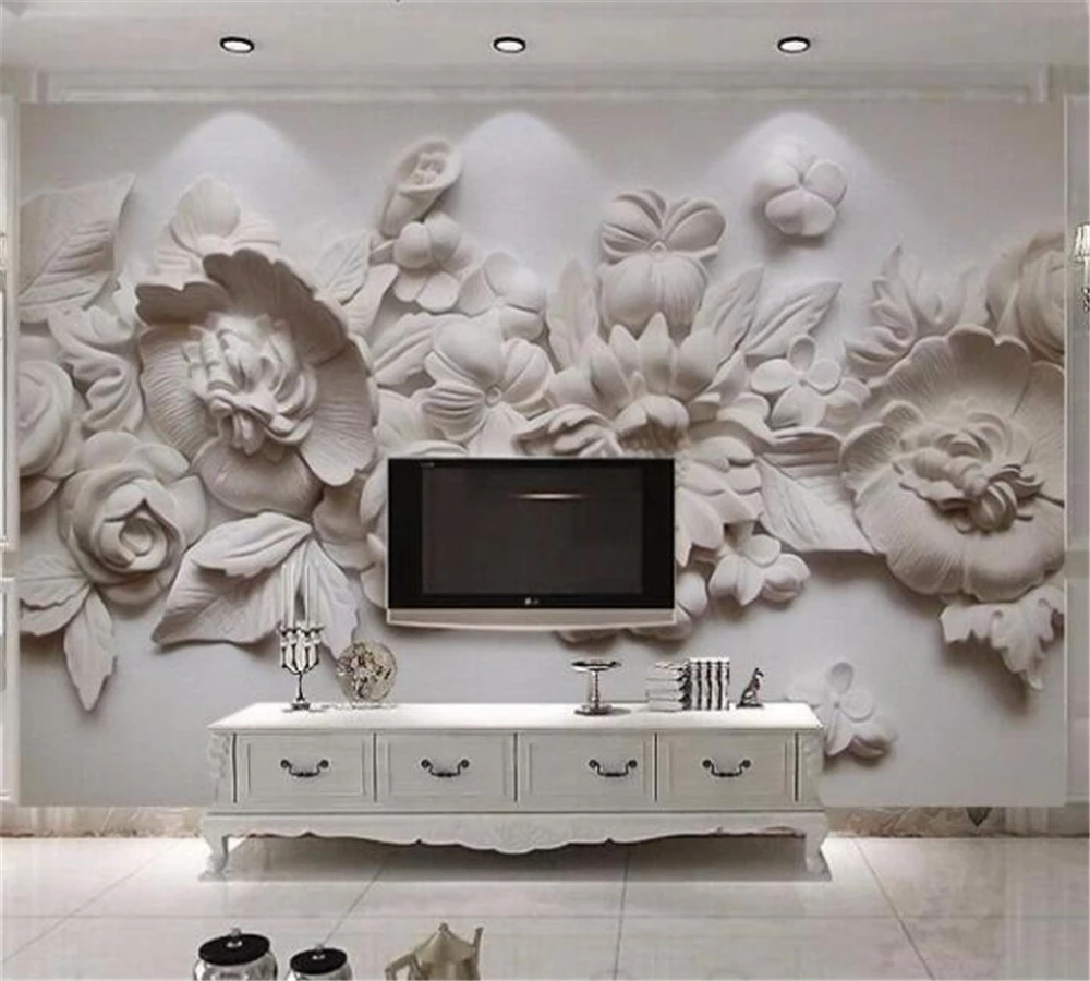 

3D-обои beibehang на заказ, трехмерная Изысканная картина маслом, Европейский пластырь, резная фоновая стена