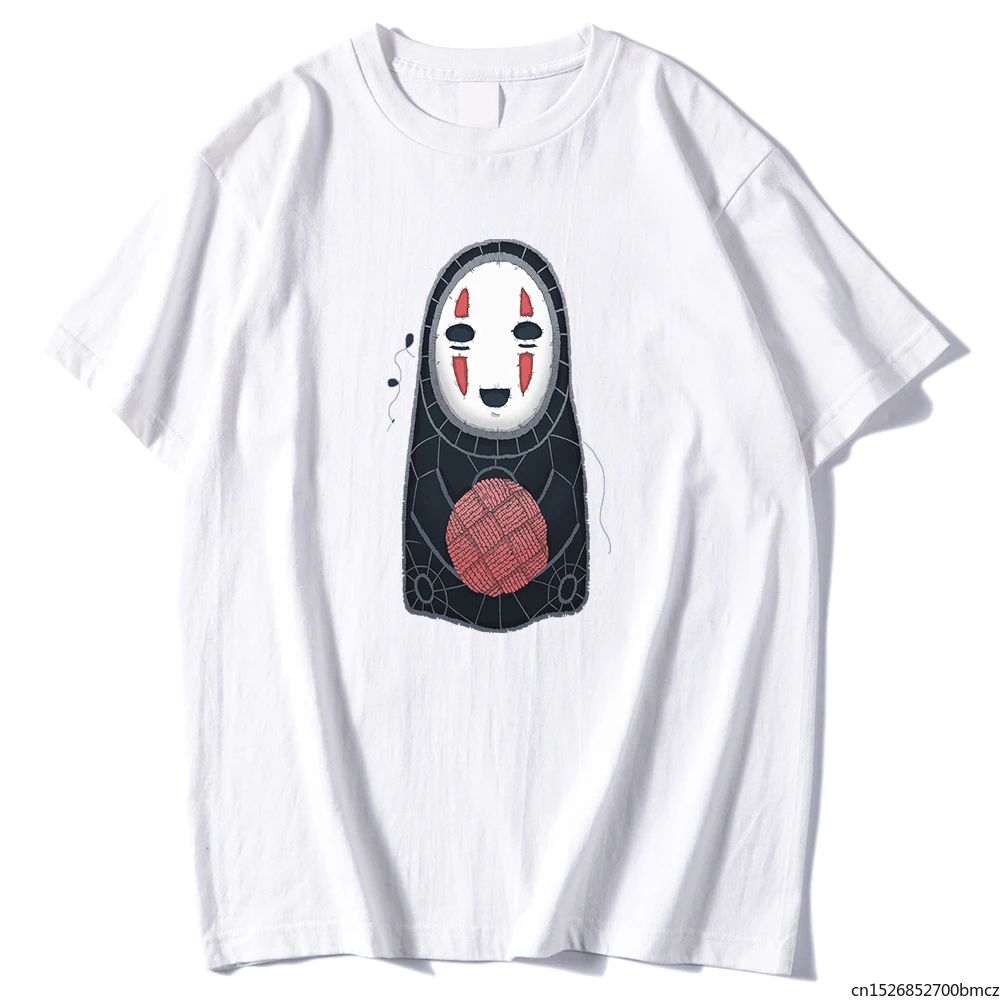 

No Face WoWomen Spirited Away Print Women T Shirts Cool Slim Tshirts Creativity Comfortable Vogue Oversized Womens Short Sleeve