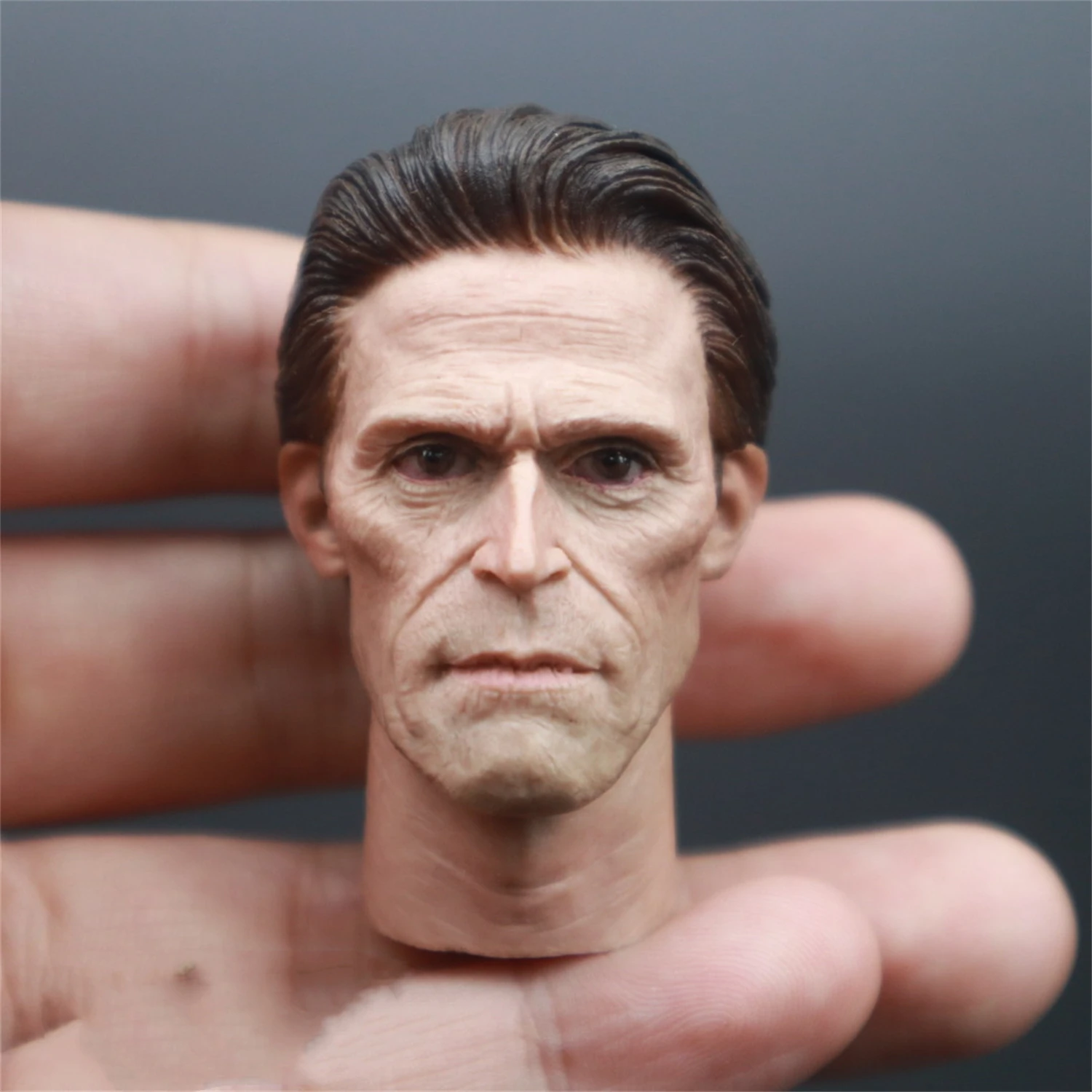 Масштаб 1/6 Норман Осборн Зеленый Гоблин Виллем голова Dafoe резная модель сделай