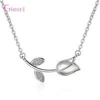 luxury gift 925 sterling silver white opal stone rolse flower collar necklaces for women choker necklace s925 silver jewelry