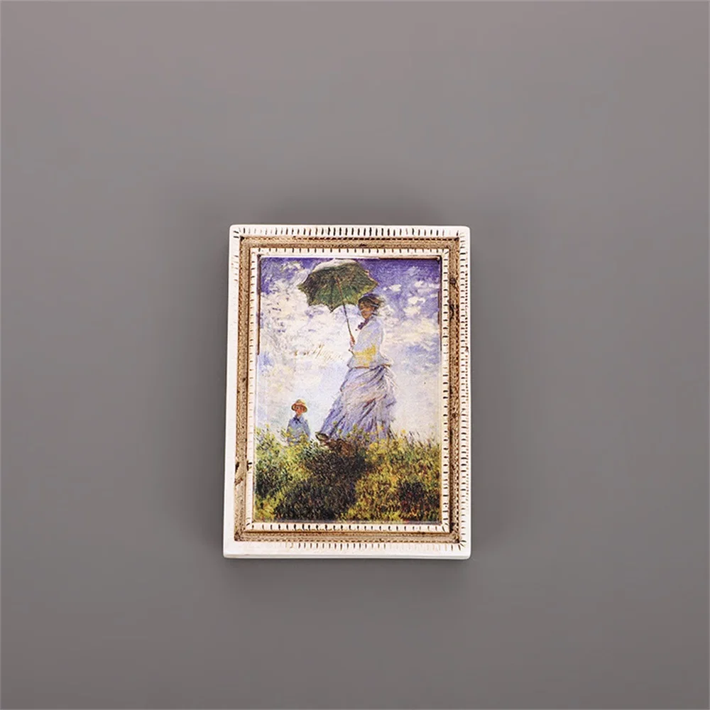 

Всемирно известная картина, магниты на холодильник, звездное небо, Подсолнух с рамкой, наклейка на холодильник, кухня, украшение для дома, подарки