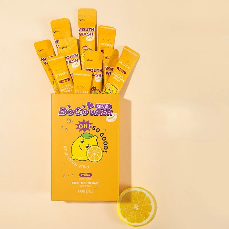 

Four Flavors of Mouthwash Fresh Breath Peculiar Plant Extracts Smell Portable Oral Cleaning and Brightening Teeth Mouthwash