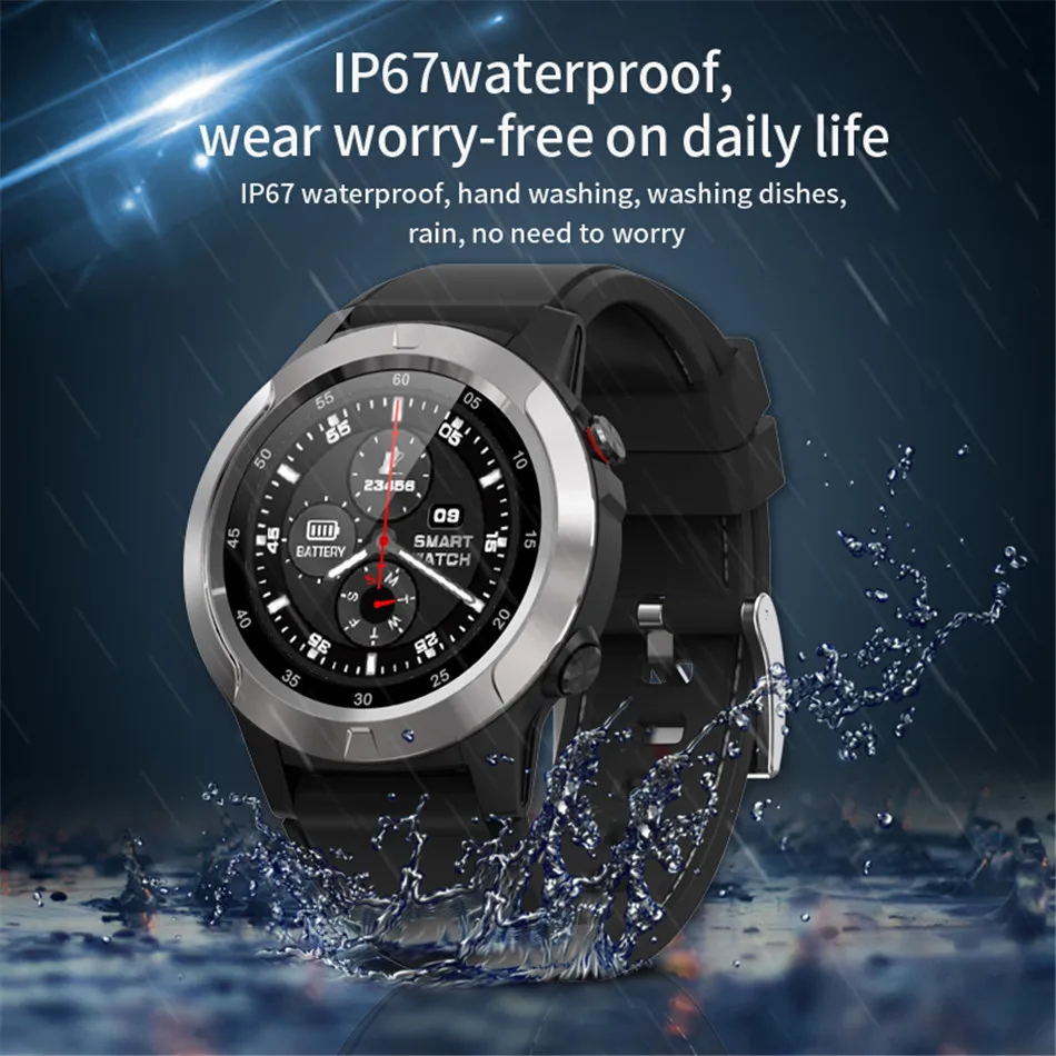 ASKMEER M4 Смарт-часы Поддержка SIM и Bluetooth телефонные звонки, GPS Smartwatch телефон для мужчин и женщин IP65 водонепроницаемый монитор сердечного ритма часы