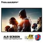 Проекционный занавес с защитой от окружающего светильник, 72 дюйма, 80 дюймов, 90 дюймов, 100 дюйма, 120 дюйма, 133 дюйма, 150 дюйма, дюйма, без рамки