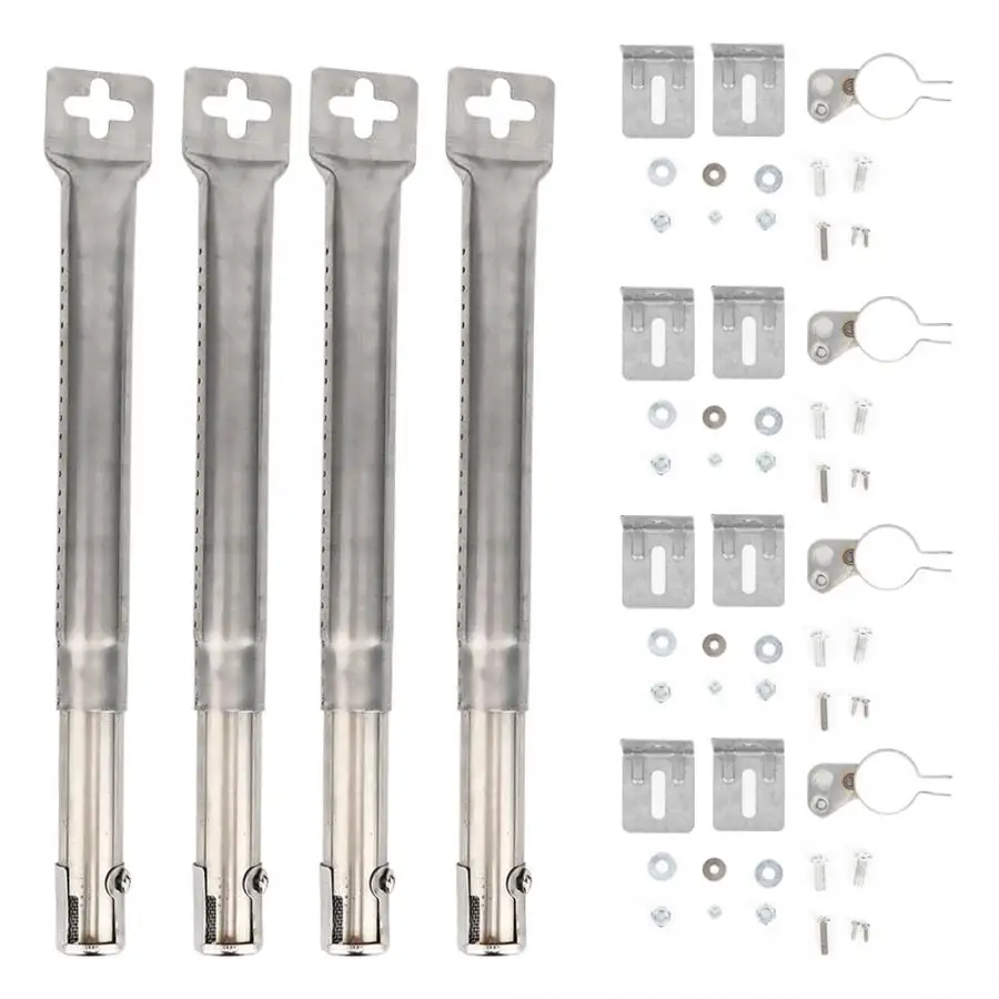 4 шт. телескопические трубки из нержавеющей стали для барбекю и гриля запасные