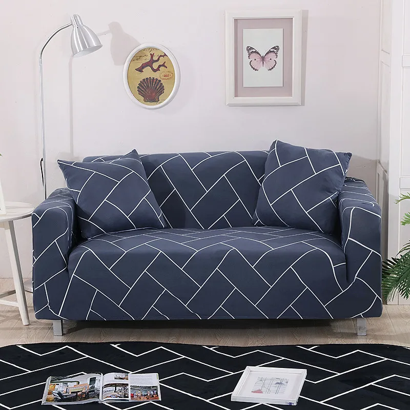 Modern Spandex Stretch Sofa Cover for Living Room Printed Couch Cover Slipcovers for 1/2/3/4-seater funda sofa housse de canap