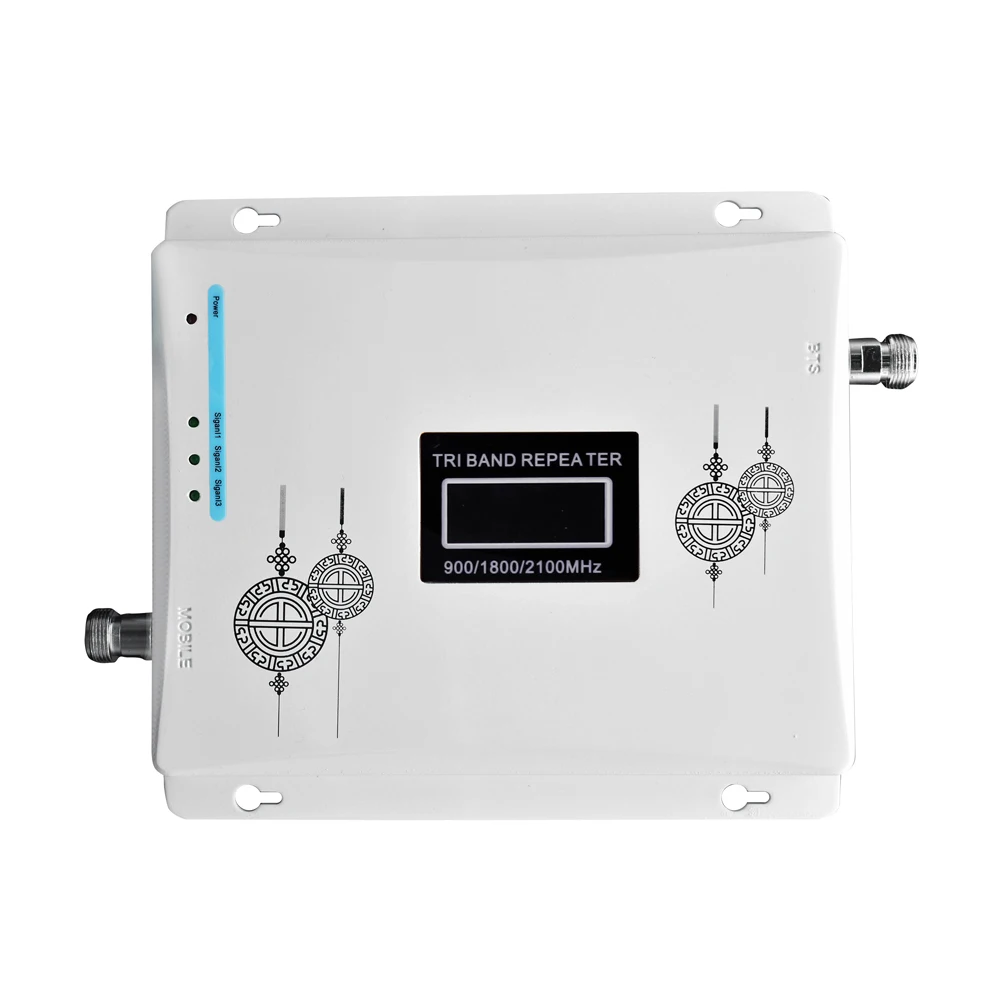 Трехполосный усилитель 900 1800 2100 МГц GSM DCS 3G универсальный сигнала Комплект