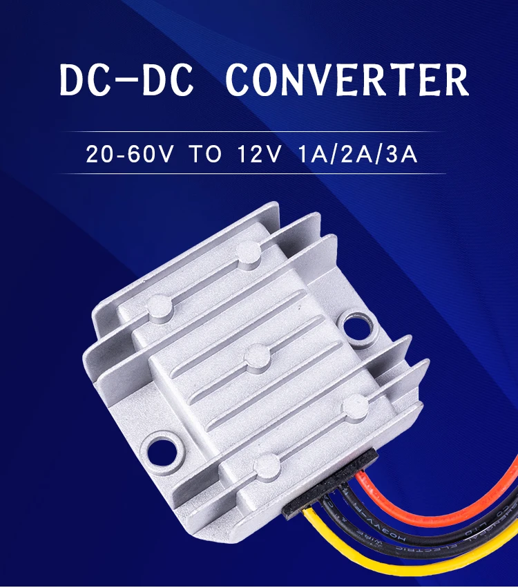 20 V-60 V-12 V 1A 2A 3A DC Напряжение конвертеры Buck повышающий Шаг вниз шаг вверх модули солнечной Напряжение конвертер для автомобилей гольф-кары