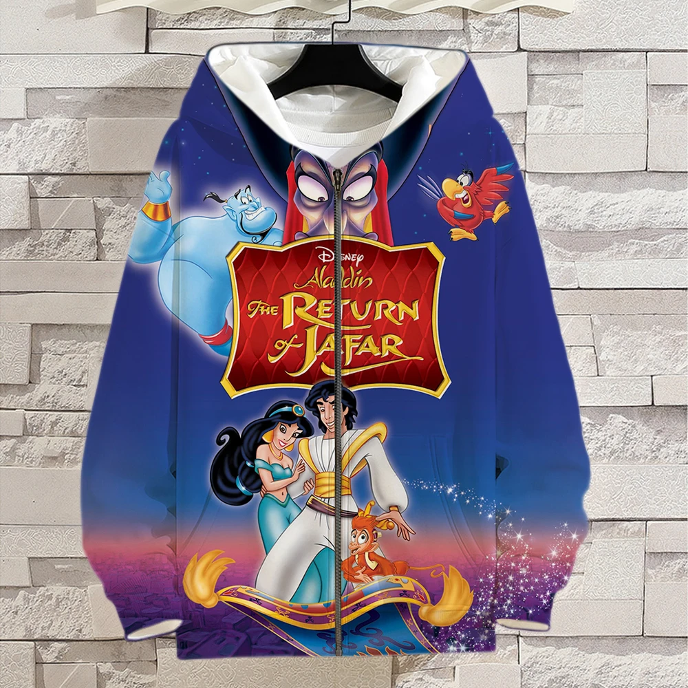 Толстовка с капюшоном Return of Jafar для мальчиков и девочек детская Весенняя большого