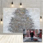 Avezano зимний каменный пол фон для фотосъемки Рождество снег скала текстура Пол Детский фон для фотостудии фотобудка