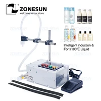 zonesun intelligent induction liquid filling machine small liquid high precision heat resistant filling machine