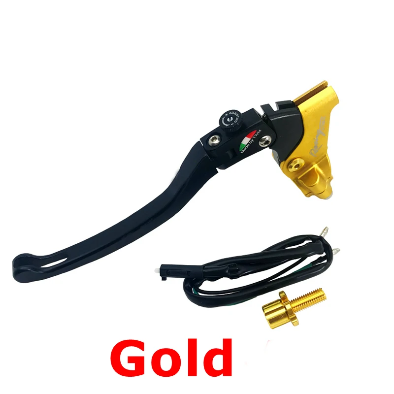 Gold Кабель для мотоцикла рычаг окуня тормозной рычаг 7/" 22 мм для Honda Yamaha Kawasaki Suzuki Hpk мотоцикл для бездорожья и мотокросса Atv или более - Цвет: Gold