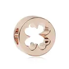 1 шт. новый полый четырехлистный кулон в виде клевера DIY Бусины Подходит для оригинального браслета Pandora Шарм Дамские Ювелирные изделия Подарки