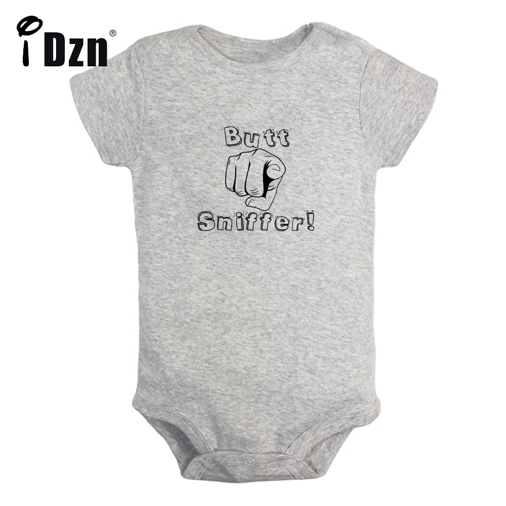 

Butt Sniffer Cute Baby Bodysuit Newborn Funny Letter Printed Clothing Cotton Baby Boys Rompers Baby Girls Short Sleeves Jumpsuit