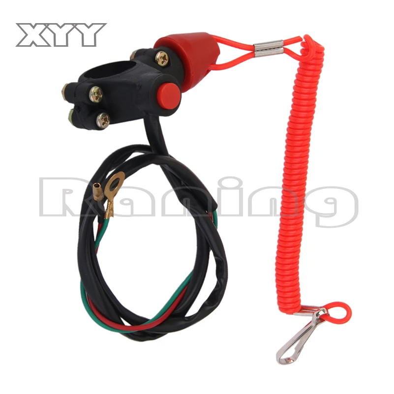

Tether Lanyard Emergency Kill Stop Engine Switch Push Button for ATV Motorcycle Boat Interruptor de parada l motor matar