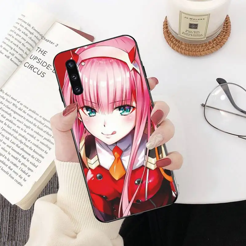 

HPCHCJHM Zero Two Darling in the FranXX DIY Luxury Phone Case For Samsung Galaxy J7 J8 J6 Plus 2018 Prime Note 7 8 9 10 pro