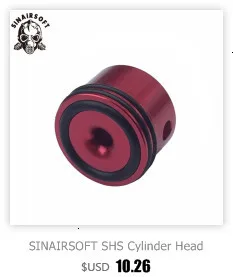 SHS CNC Алюминиевые Двойные уплотнительные кольца резиновые колодки тип головки цилиндра подходит AEG страйкбол Ver.2/3 коробка передач для пейнтбола стрельба аксессуары