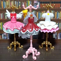 bandai genuine card captor sakura gashapon toys mini hanger jewelry rack apparel decoration action figure ornaments toys