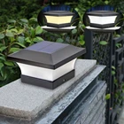 Светодиодная лампа на солнечной батарее, водонепроницаемый светильник для ограждения, 6 светодиосветодиодный, IP65, подходит для украшения сада