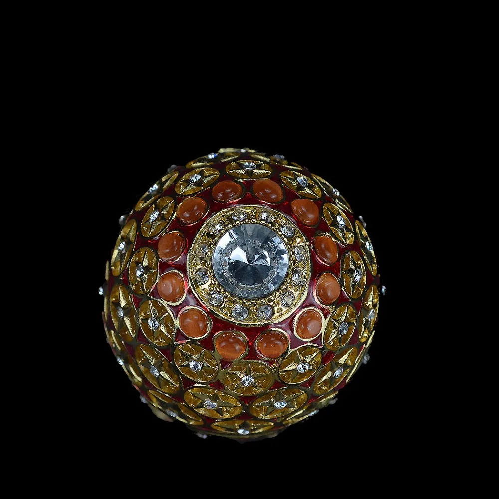 

QIFU Metal Craft Beautiful Hollow Out Faberge Egg for Home Decor