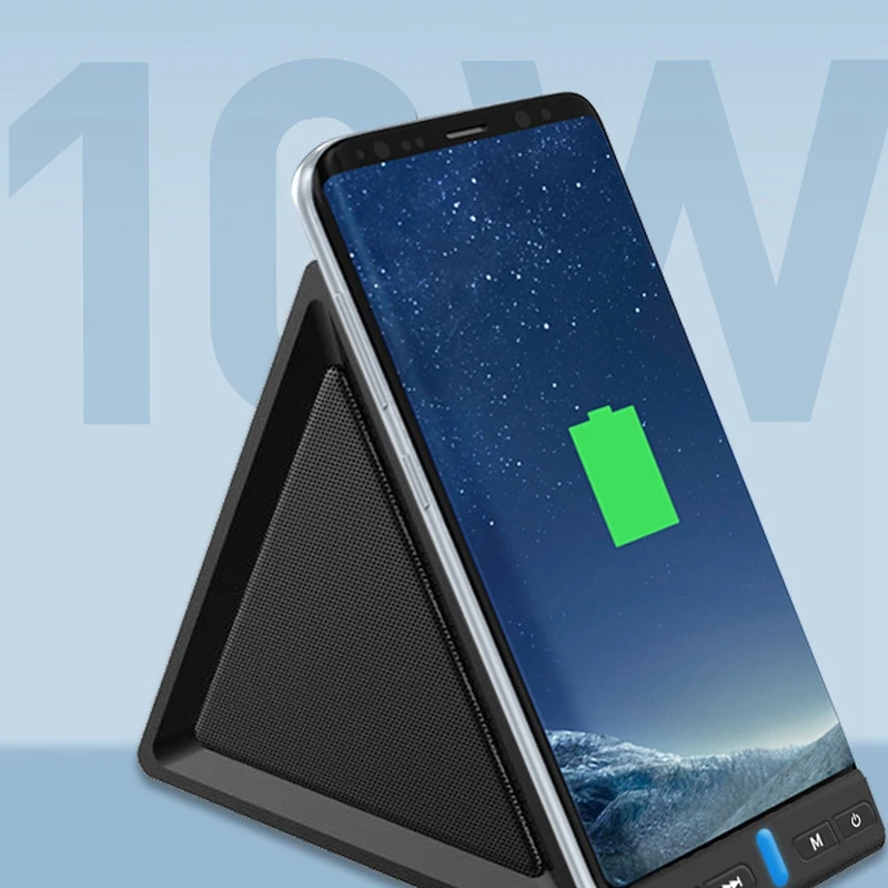 

Bluetooth o Wireless Charging, Multifunctional o Phone Holder Charger, Support 10W Continuous Fast Charging