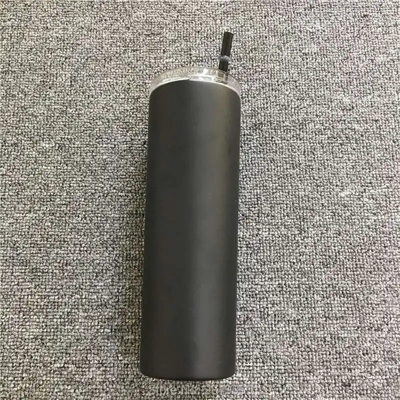 20oz E 20 унций Тощий стакан пивная чашка с крышкой соломенная тощая винная чашка с двойными стенками с вакуумной изоляцией кружка из нержавеющей стали тонкий термос бутылка - Цвет: 20oz E