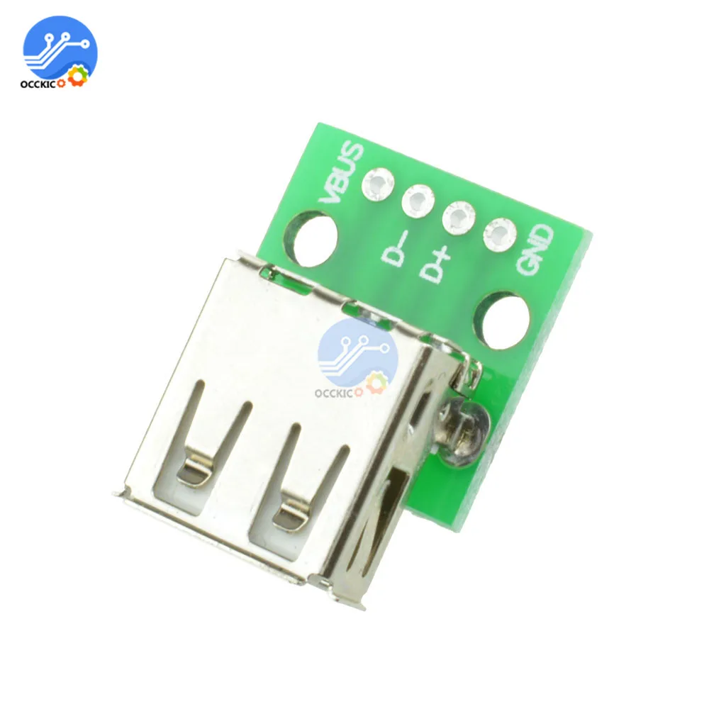 5 шт. Micro USB Для DIP 2 54 мм адаптер для печатной платы зарядное устройство Модуль