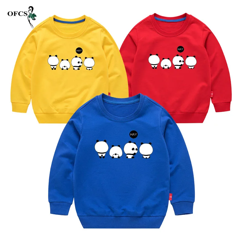 

Fashion Children Hoodies Sweatshirts Girl Kids Cartoon Tshirt Cotton Pullover Tops For Boys Full Knit Sweatshirts Clothes 2-12 Y