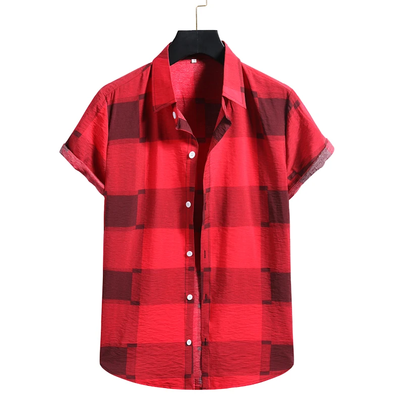 

Chic plaid blouses Long sleeved women's casual print blouses Loose cotton tops add color to the spring news