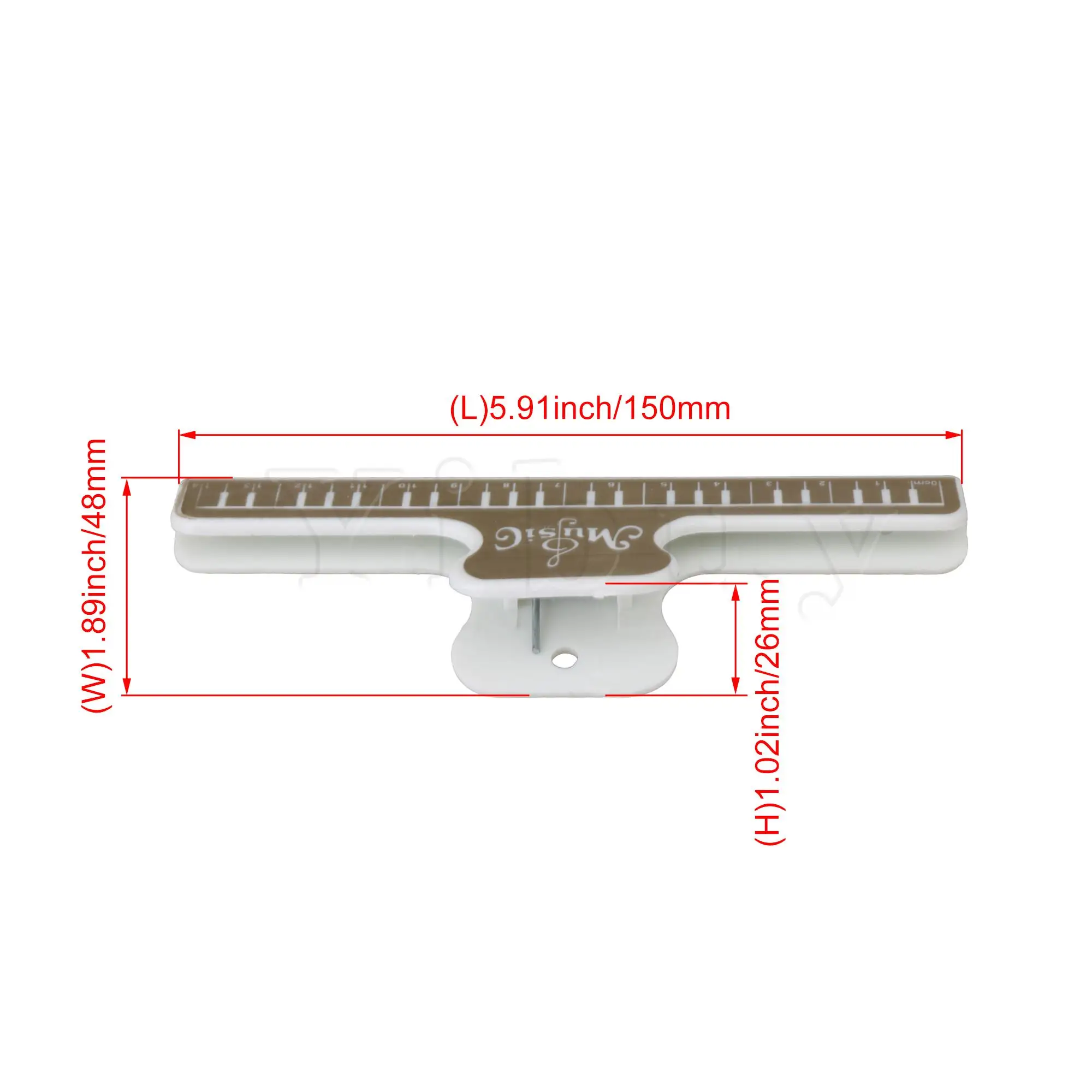 

Yibuy 2Pieces 15cm Glod Plastic Piano Sheet Music Fixed Clip Page Book Folder