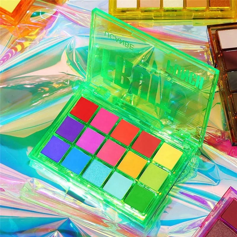 

Eyeshadow Pallete Neon Makeup Palette 15 Glitter Matte Shades Nude Blendable Makeup Pigment Powder