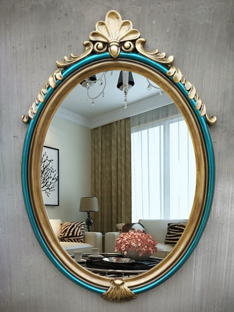 

American Wall Decorative Mirror Art Bathroom Waterproof Mirror Toilet Dressing Table Gift Wand Decoratie Bedroom Decor EB5ZSJ
