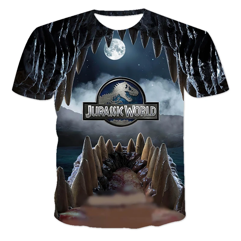 

Boys T Shirt Summer 3D Printed Cartoon Dinosaur Realm T Shirt Kids Funny Harajuku Fashion Top Boys & Girls Super Cool T Shirt