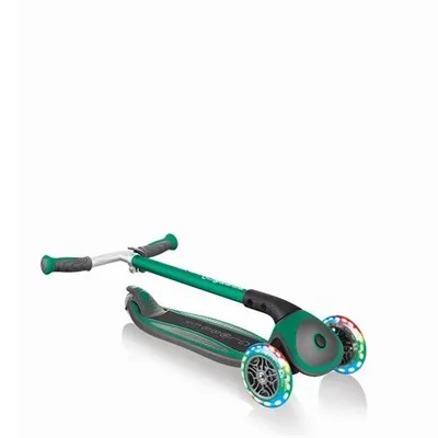 

Illuminated Folding Green scooter