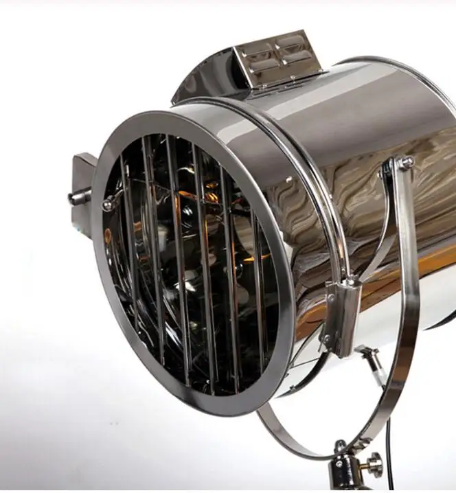 

American Industrial Loft Retro Vintage Floor Lamp Led Industrial Tripod Searchlight Creative Living Room Decor Home Luminaire