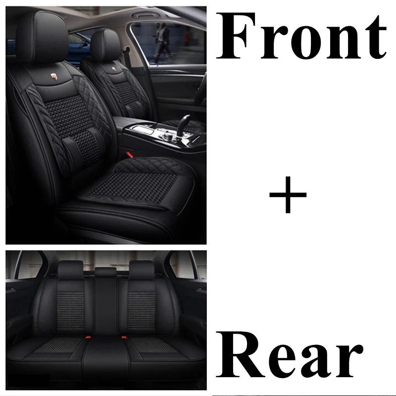 Автомобильные чехлы для Nissan Qashqai Navara D22 Juke X-trail Leaf Tiida Versa Murano Kicks Dualis LIVINA NP300 автомобильные аксессуары - Название цвета: black standard