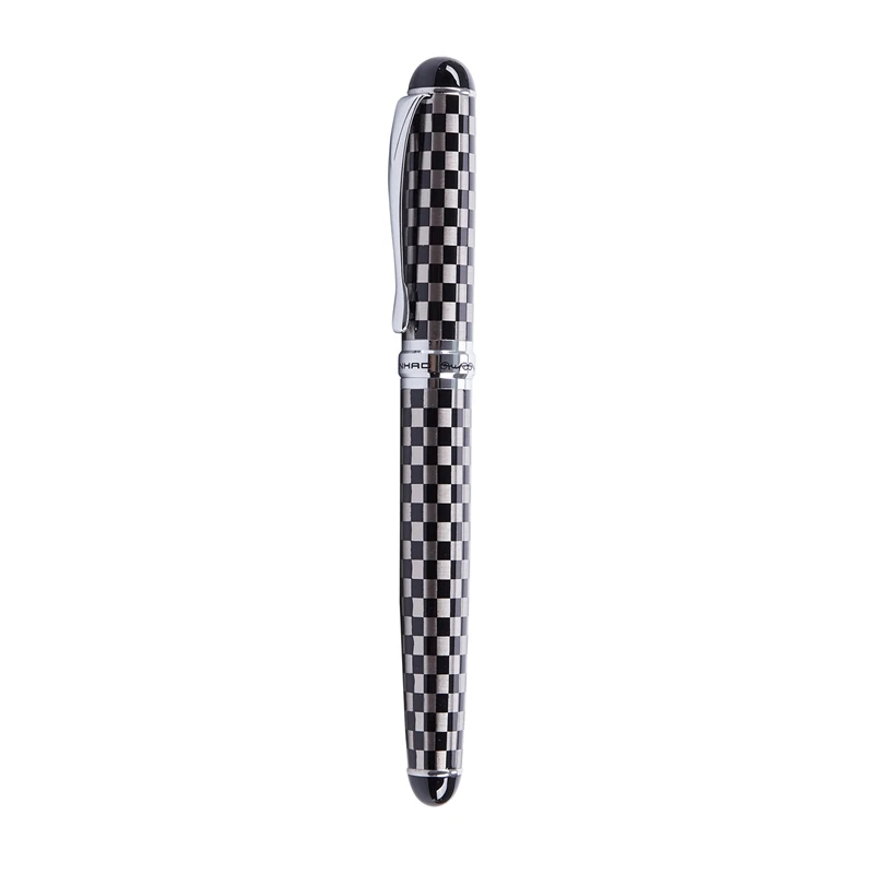 Ручка перьевая JINHAO X450 18 KGP 0 7 мм с мраморным серым и ручкой Jinhao X750| |