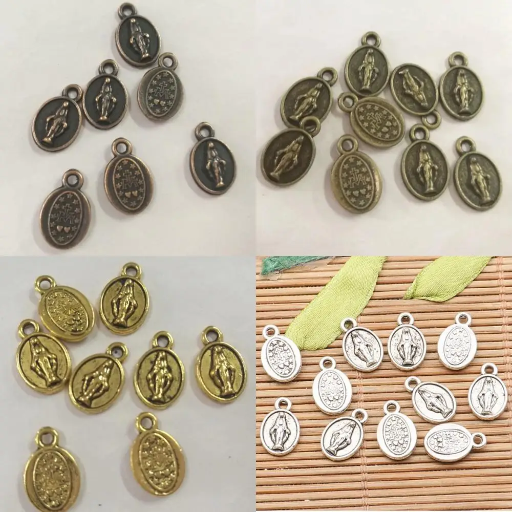 

30pcs tibetan silver /dark gold /antiqued bronze /copper color religious portrait design charms