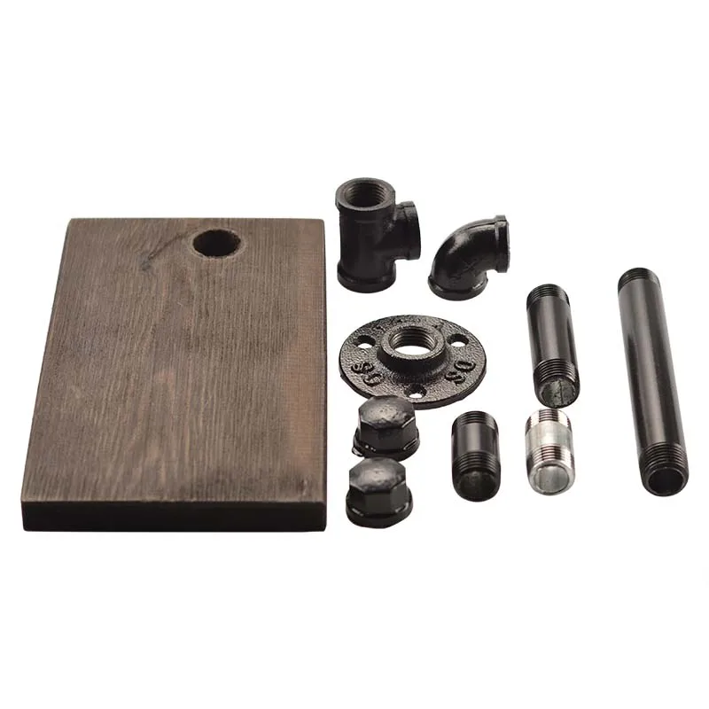 Деревенские полки для ванной в стиле индастриал ретро железный держатель