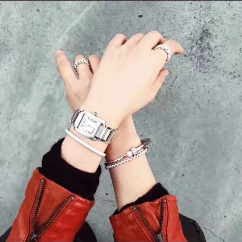 925 серебро геометрический дизайн кольца CZ популярные брендовые Роскошные модные