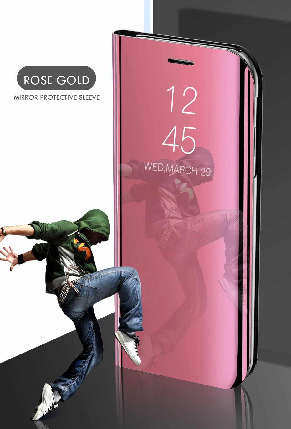 Auroras для vivo Y93 Lite чехол подставка держатель флип зеркало вид для vivo y93 lite противоударный vivo чехол