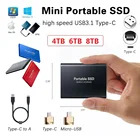 Портативный внешний жесткий диск SSD 2,5 дюйма, 2 ТБ, 4 ТБ, 6 ТБ, 8 ТБ, внешний жесткий диск для ноутбука, настольного компьютера, флеш-накопитель