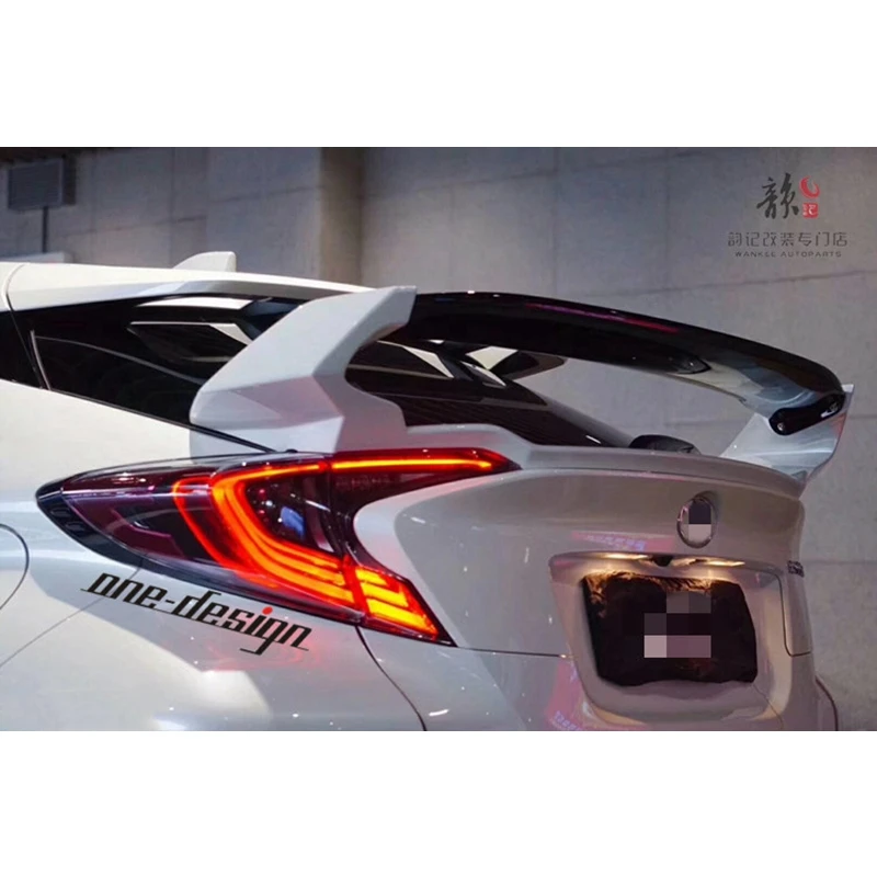 

Car Styling High Quality ABS Plastic Unpainted Color Rear Spoiler Trunk Lip Wing For Toyota CHR C-HR 2016 2017 2018 2019